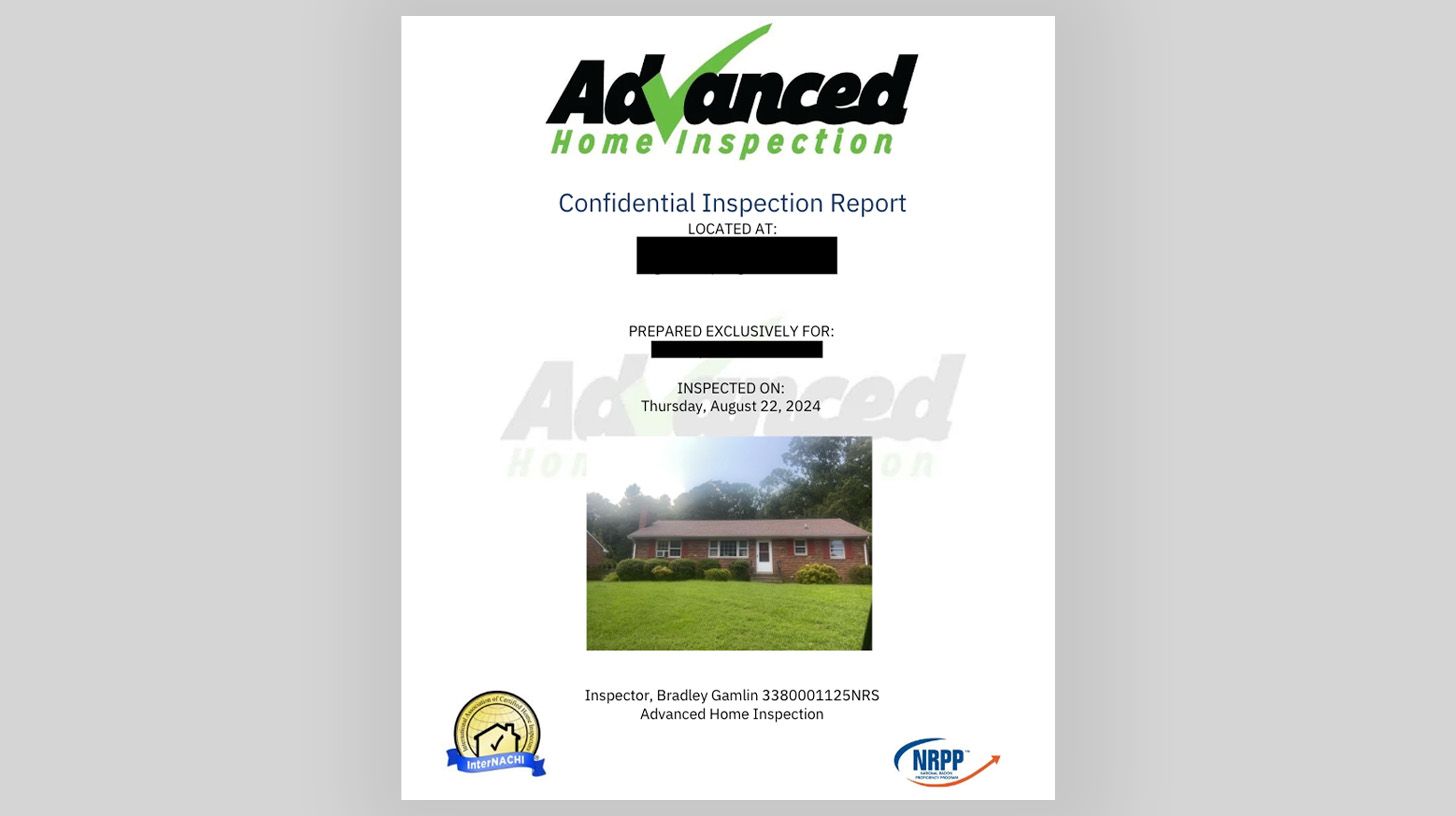 Advanced Home Inspection Report Cover